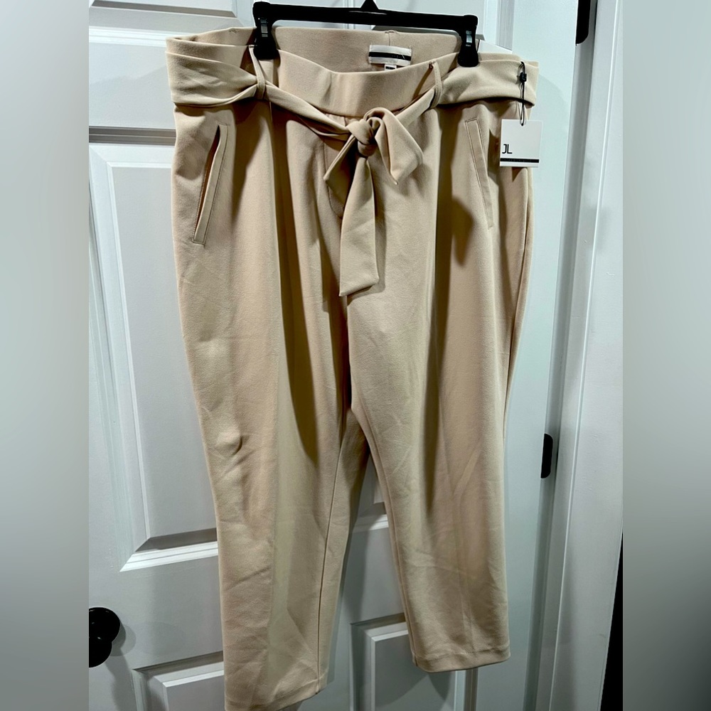 Jules & Leopold pull on slim leg ankle length pant size 2X